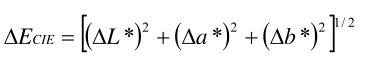 總色差計(jì)算公式19